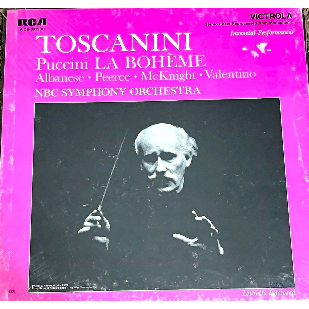 RCA Victrola Immortal Performances Puccini La Bohème Toscanini LP VICS-6019 New